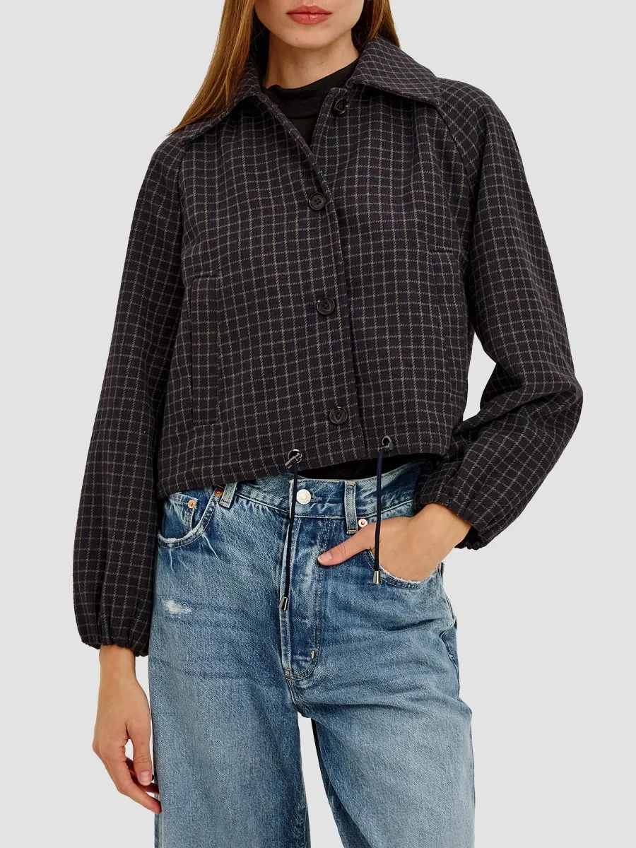 RAILS Women's North Check Drawstring Jacket | Thumbnail 4