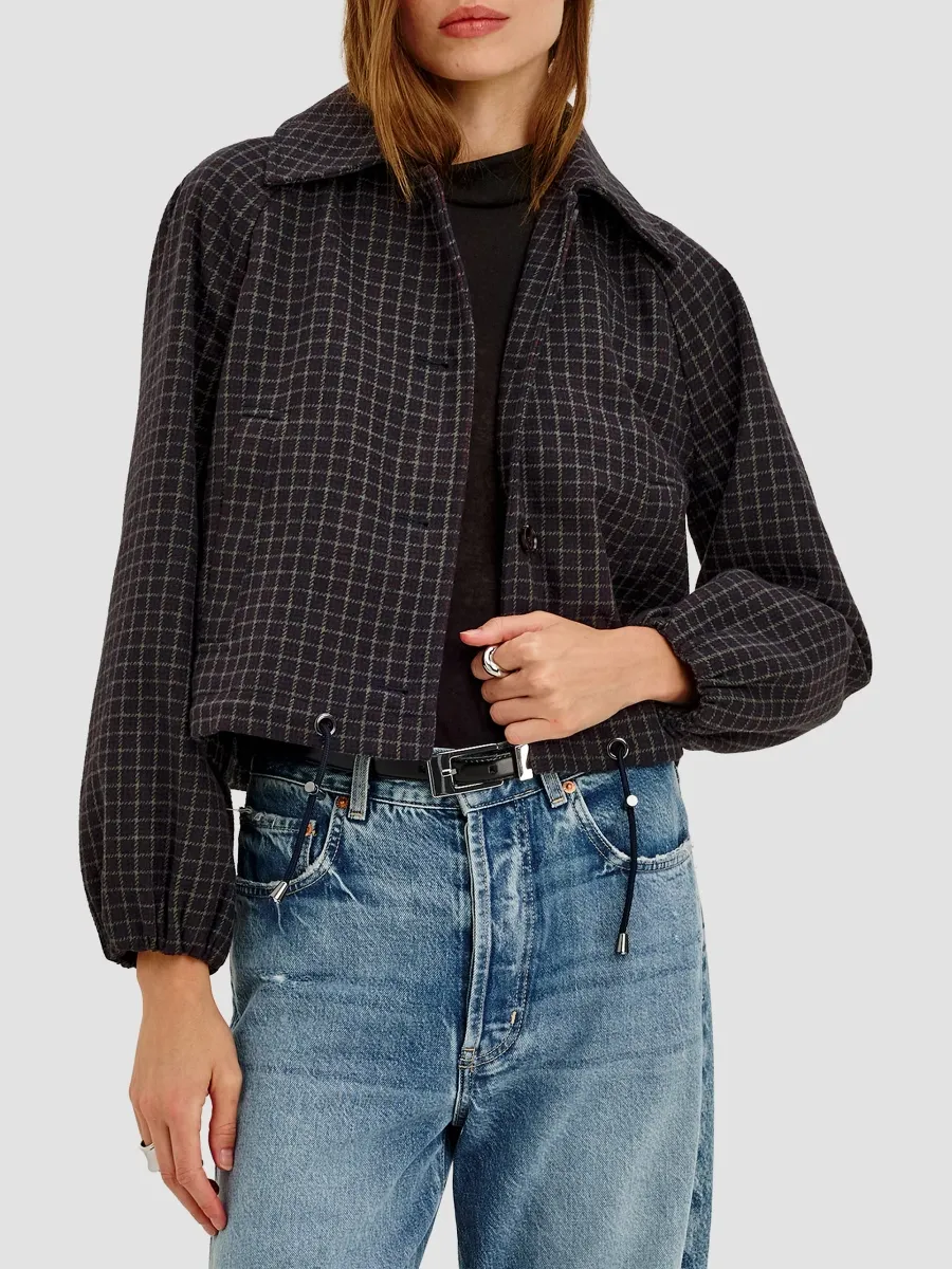 RAILS Women's North Check Drawstring Jacket | Thumbnail 6