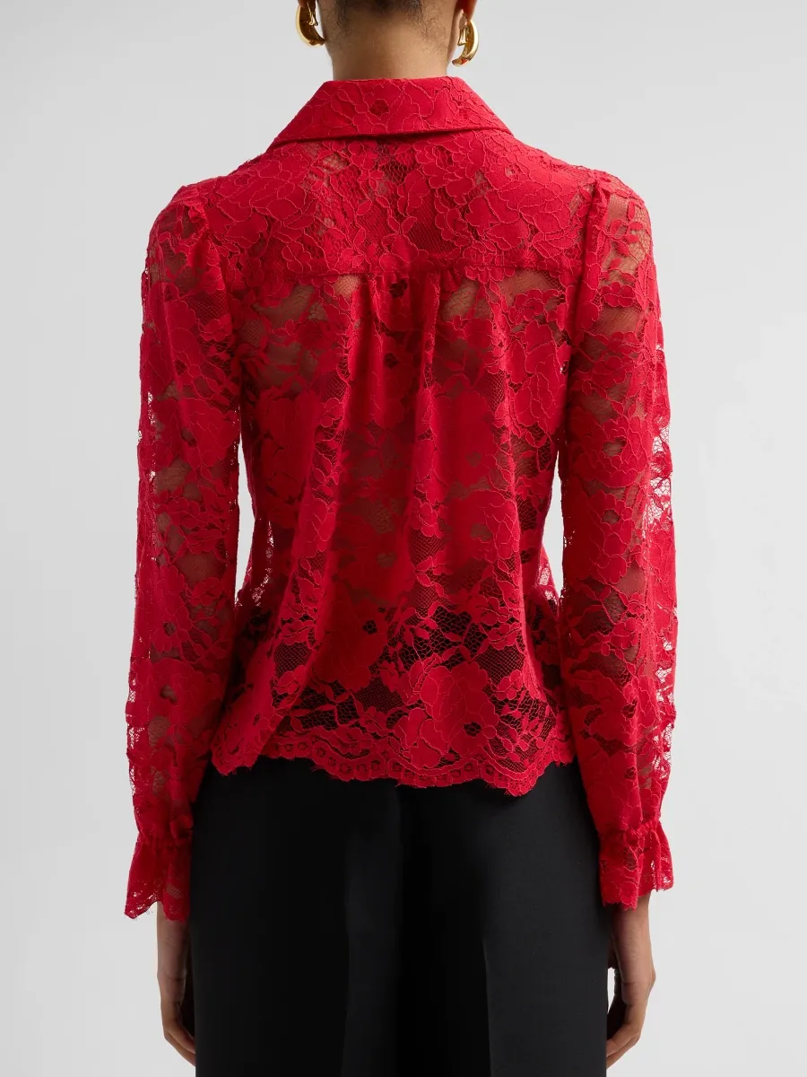 Generation Love Women's Priya Floral Lace Shirt | Thumbnail 3 Generation Love Women's Priya Floral Lace Shirt | Thumbnail 3
