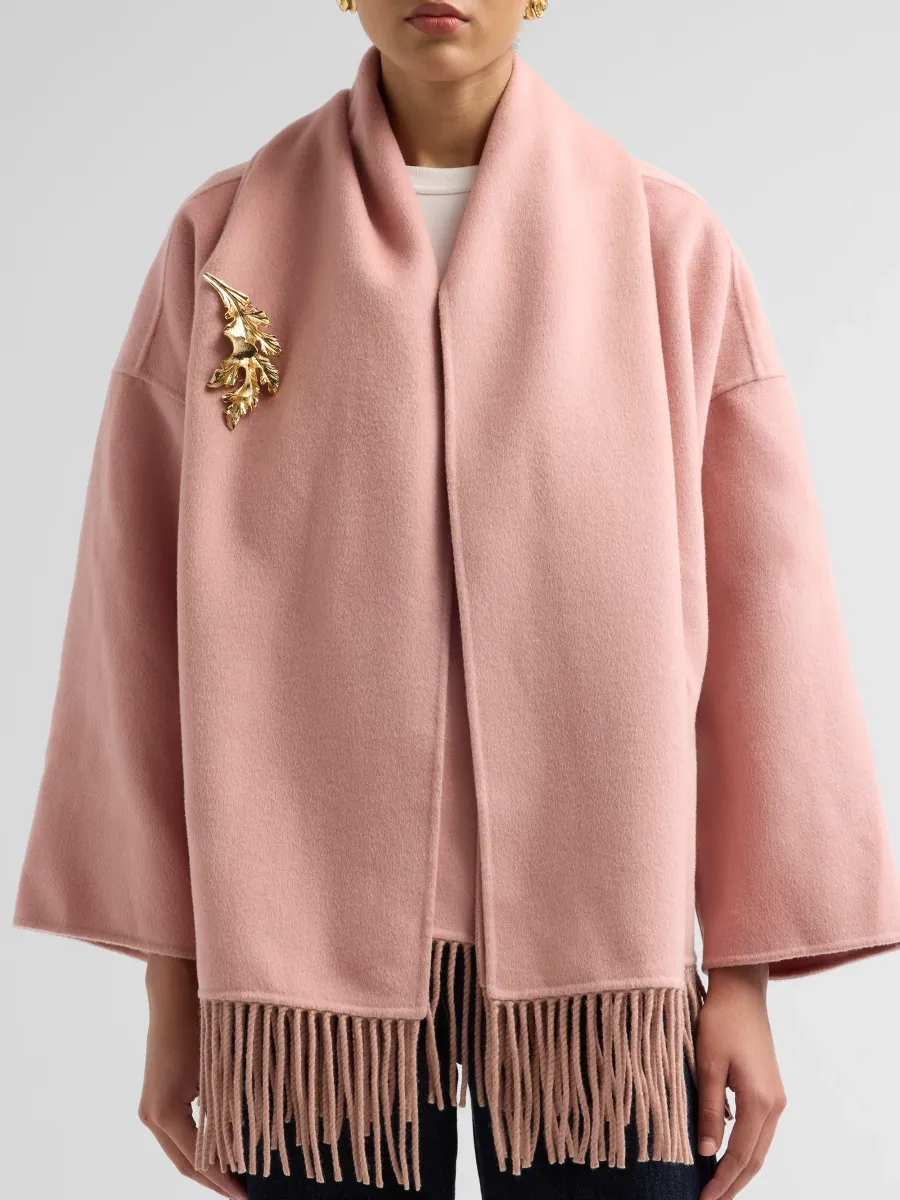 Cara Cara Women's Carmela Fringed Wool Scarf Jacket | Thumbnail 5 Cara Cara Women's Carmela Fringed Wool Scarf Jacket | Thumbnail 5
