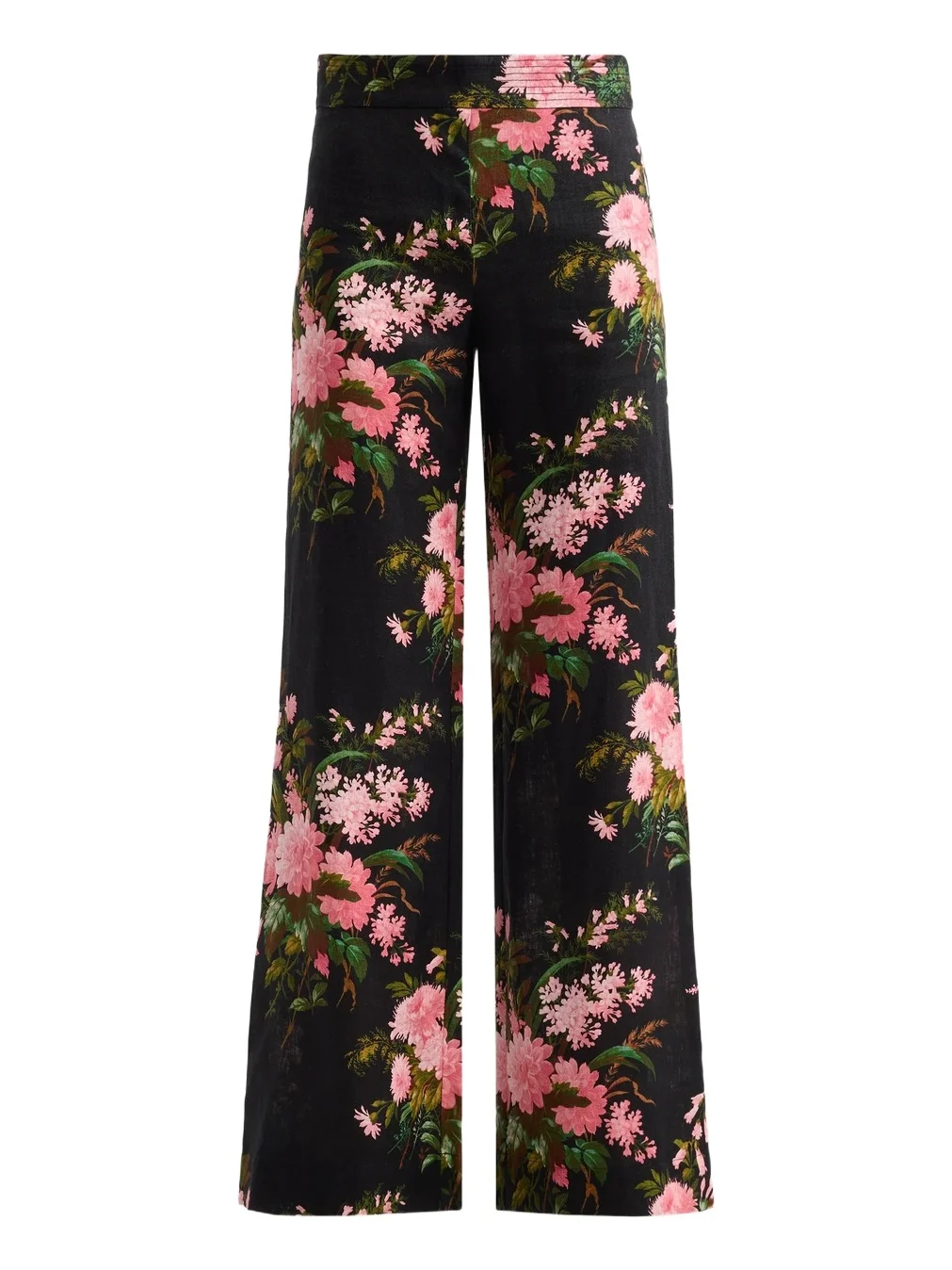 Cara Cara Women's Josephine Floral Linen Mid-Rise Flared Pants