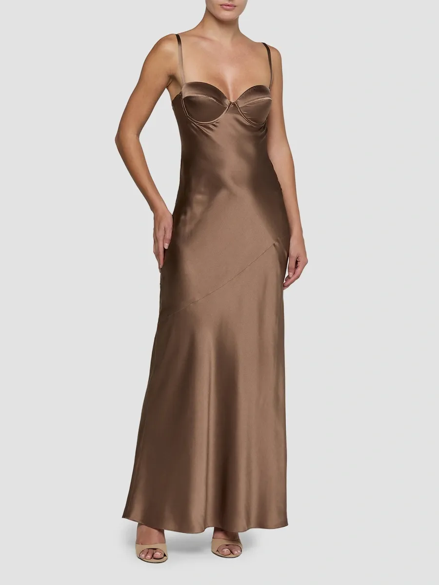 L'Agence Women's Sayla Bias-Cut Silk Slipdress | Thumbnail 3 L'Agence Women's Sayla Bias-Cut Silk Slipdress | Thumbnail 3