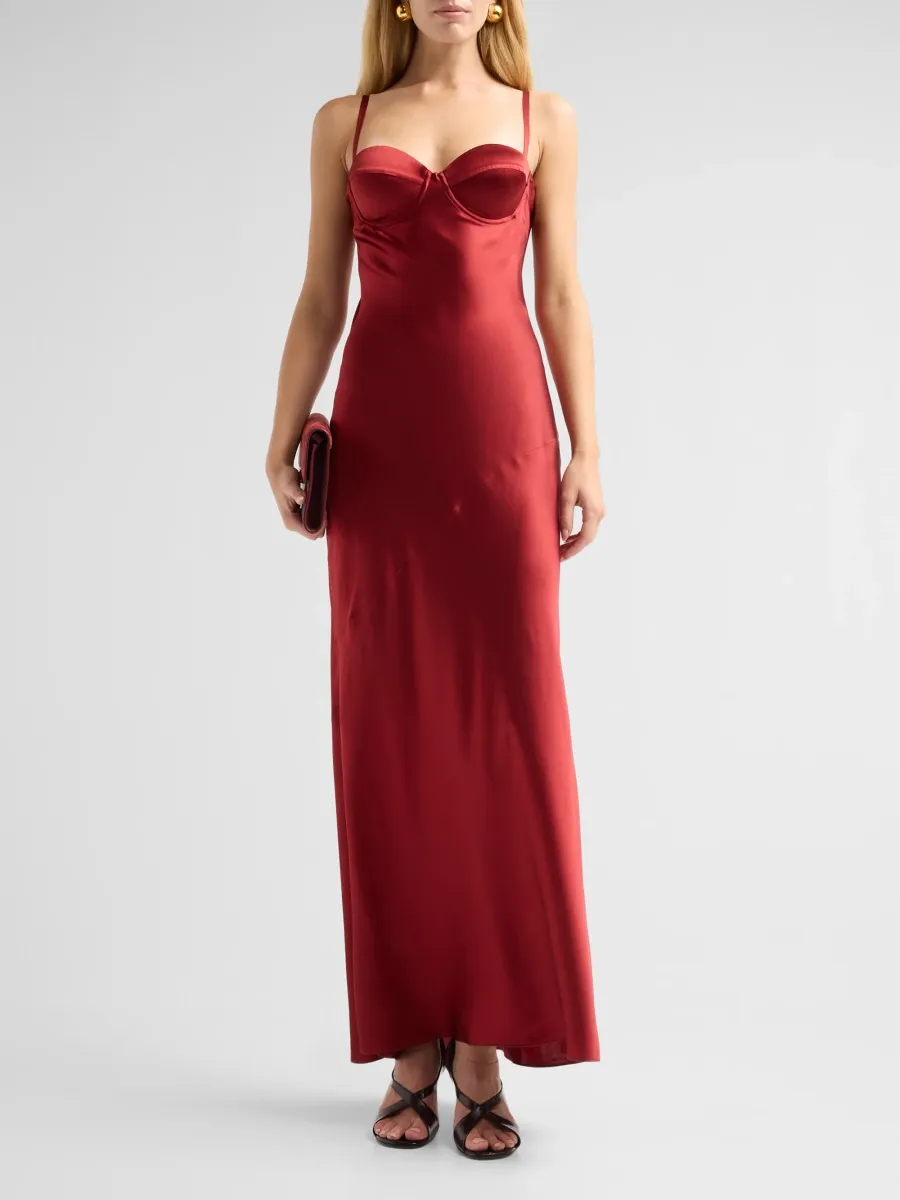 L'Agence Women's Sayla Bias-Cut Silk Slipdress | Thumbnail 2 L'Agence Women's Sayla Bias-Cut Silk Slipdress | Thumbnail 2