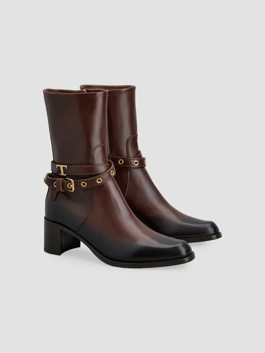 Tod's Women's 60MM Leather Ankle Boots | Thumbnail 2 Tod's Women's 60MM Leather Ankle Boots | Thumbnail 2