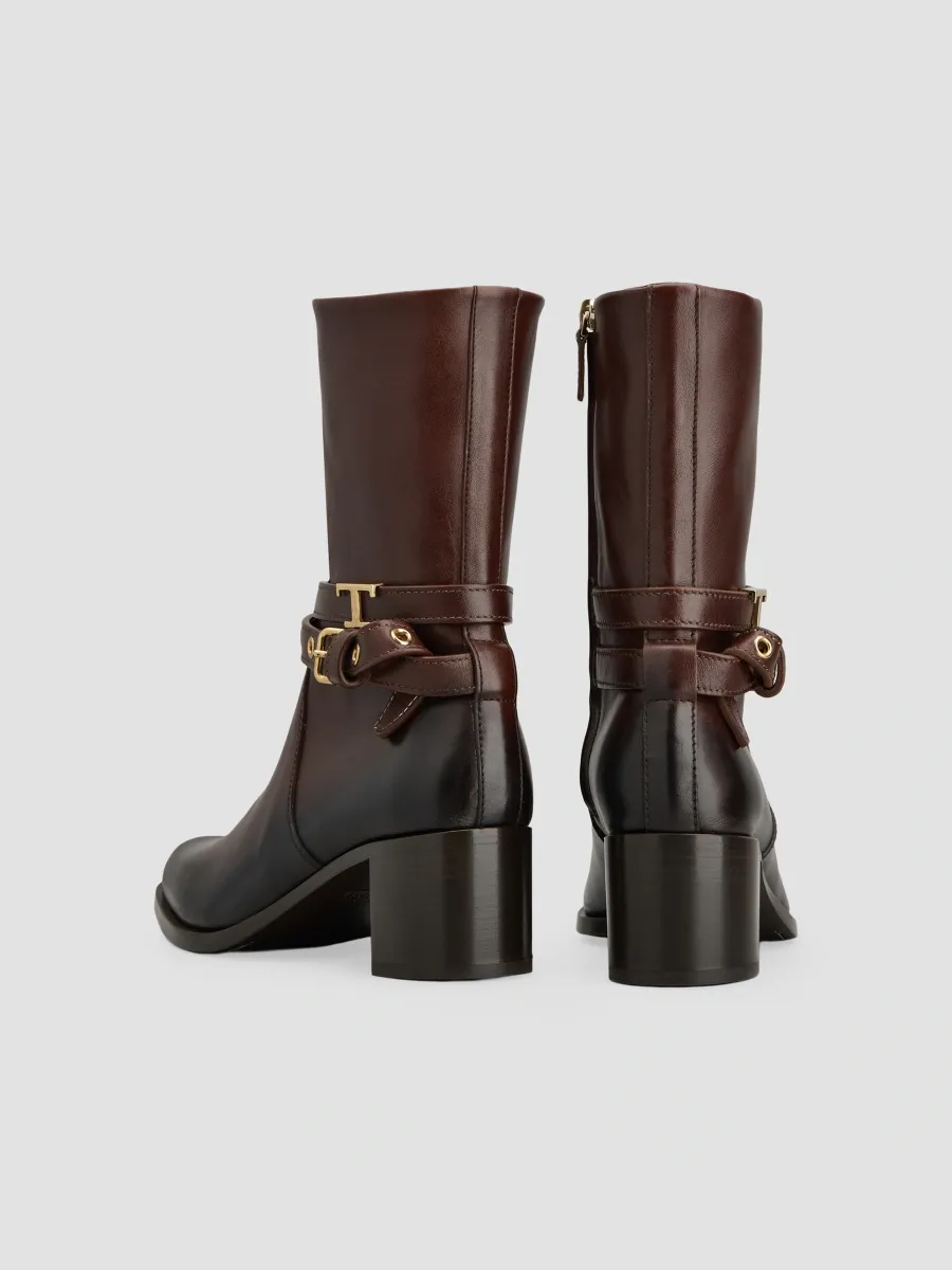 Tod's Women's 60MM Leather Ankle Boots | Thumbnail 3 Tod's Women's 60MM Leather Ankle Boots | Thumbnail 3