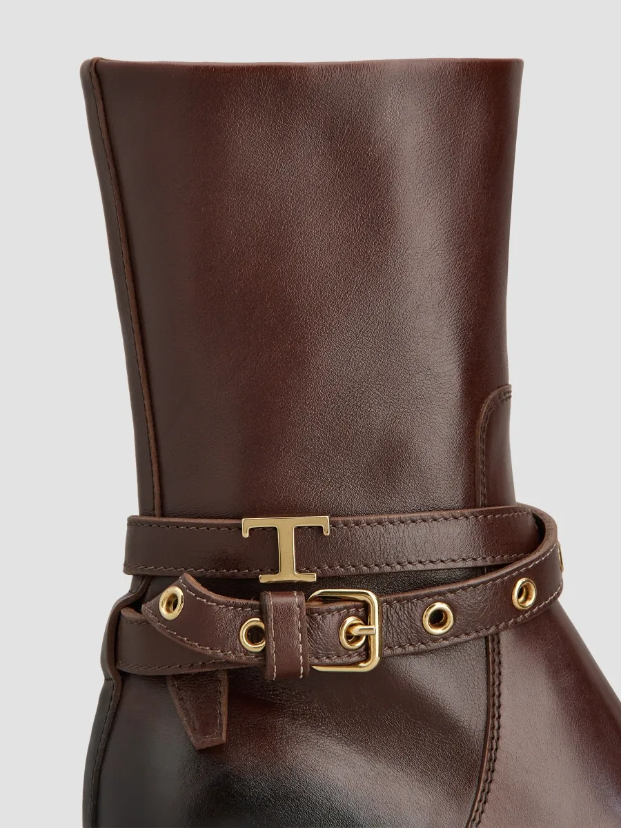Tod's Women's 60MM Leather Ankle Boots | Thumbnail 5 Tod's Women's 60MM Leather Ankle Boots | Thumbnail 5