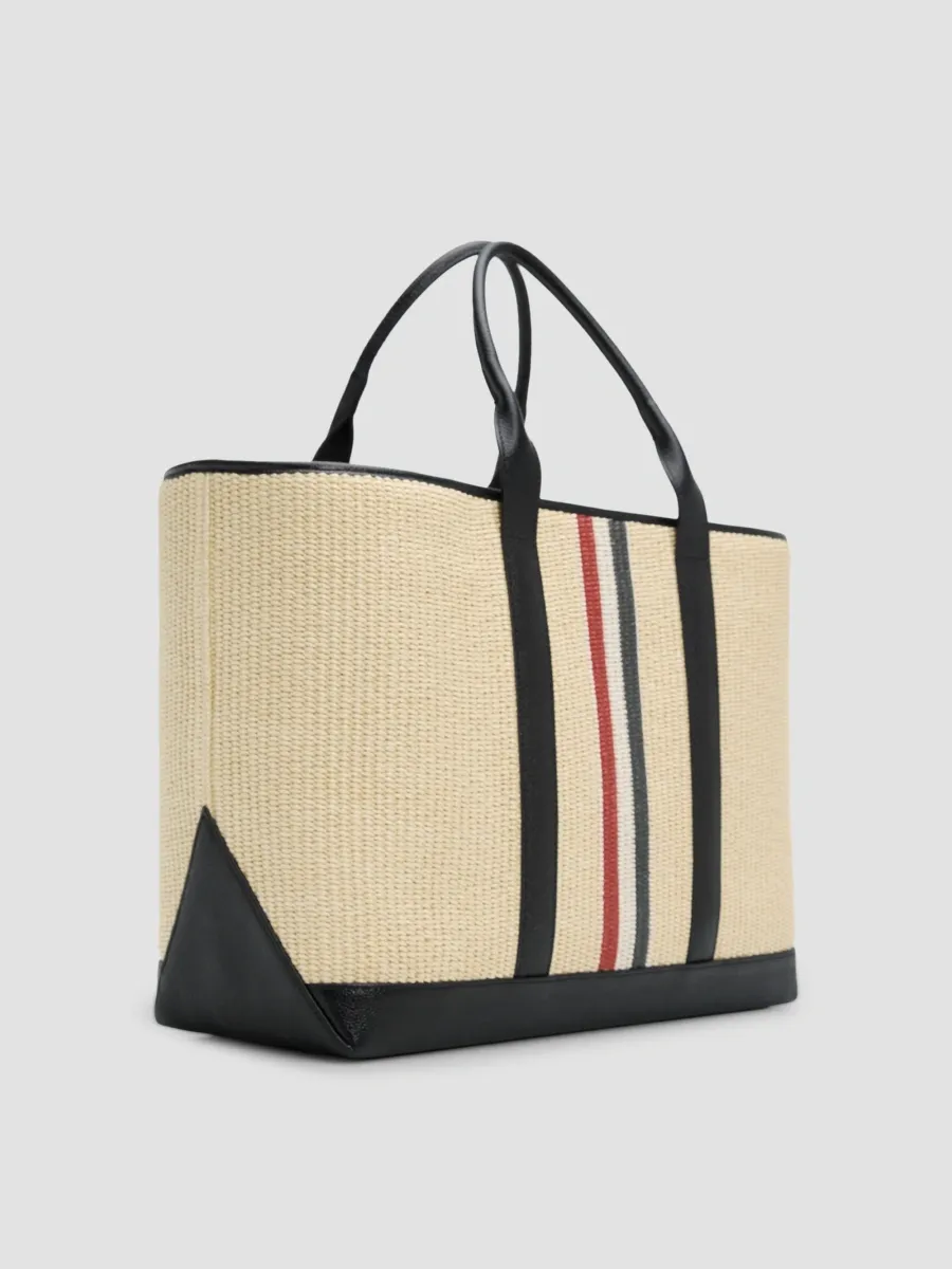 Thom Browne Men's Medium Tool Raffia Tote Bag | Thumbnail 3 Thom Browne Men's Medium Tool Raffia Tote Bag | Thumbnail 3