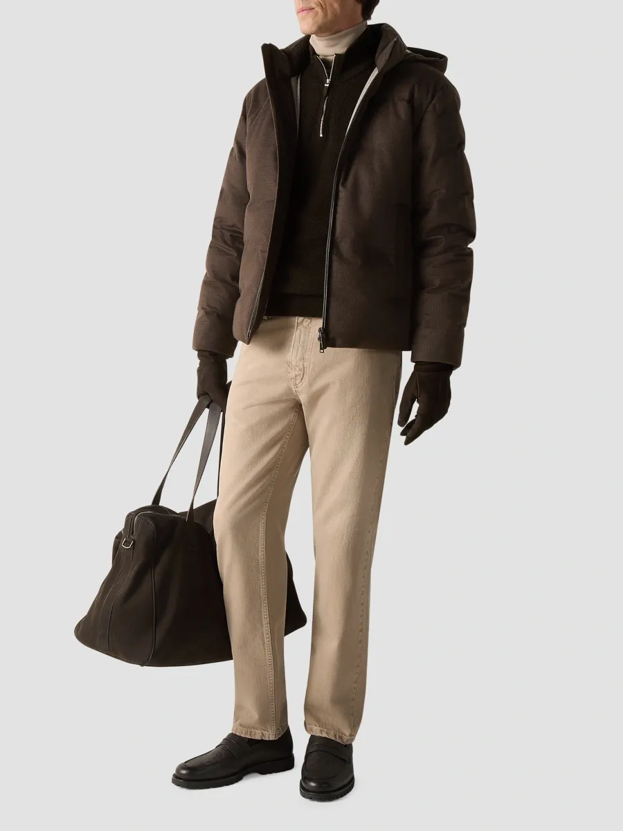 Zegna Men's Oasi Cashmere Zip Mock Sweater | Thumbnail 2