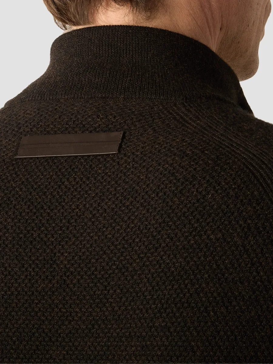 Zegna Men's Oasi Cashmere Zip Mock Sweater | Thumbnail 5