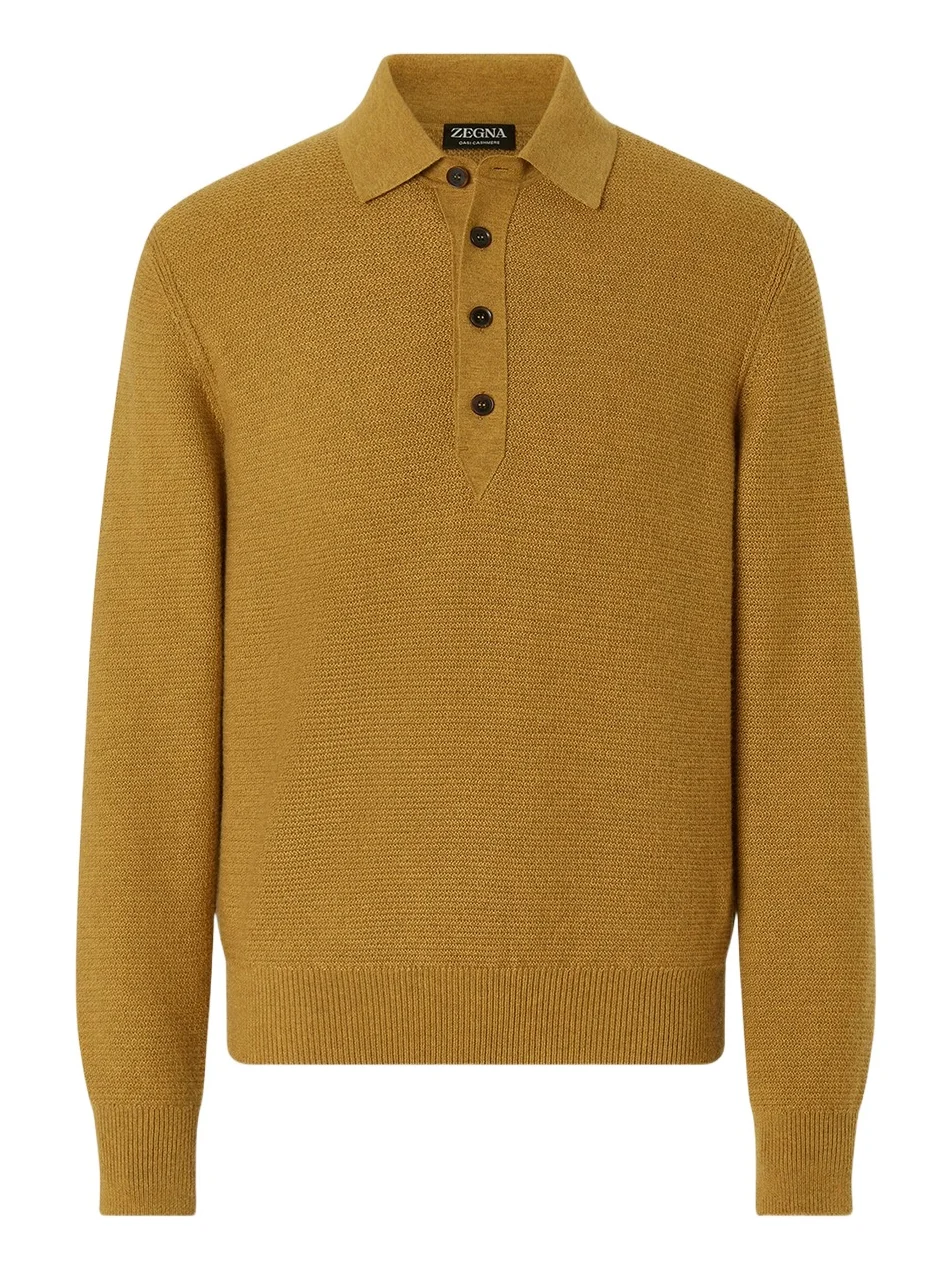 Zegna Men's Oasi Cashmere Polo Shirt