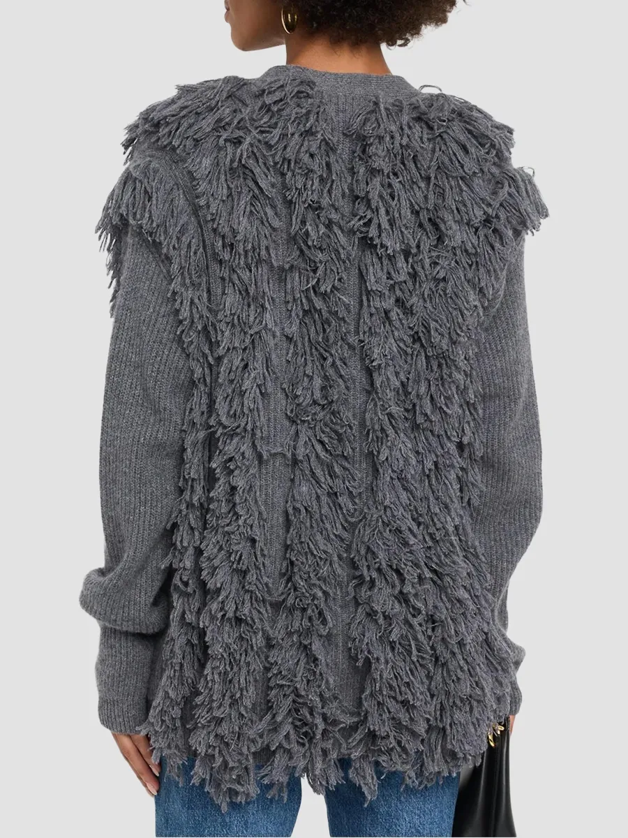 Lisa Yang Women's Soreia Cashmere Fringe Cardigan | Thumbnail 3 Lisa Yang Women's Soreia Cashmere Fringe Cardigan | Thumbnail 3