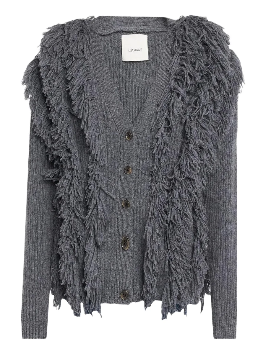 Women's Soreia Cashmere Fringe Cardigan Women's Soreia Cashmere Fringe Cardigan