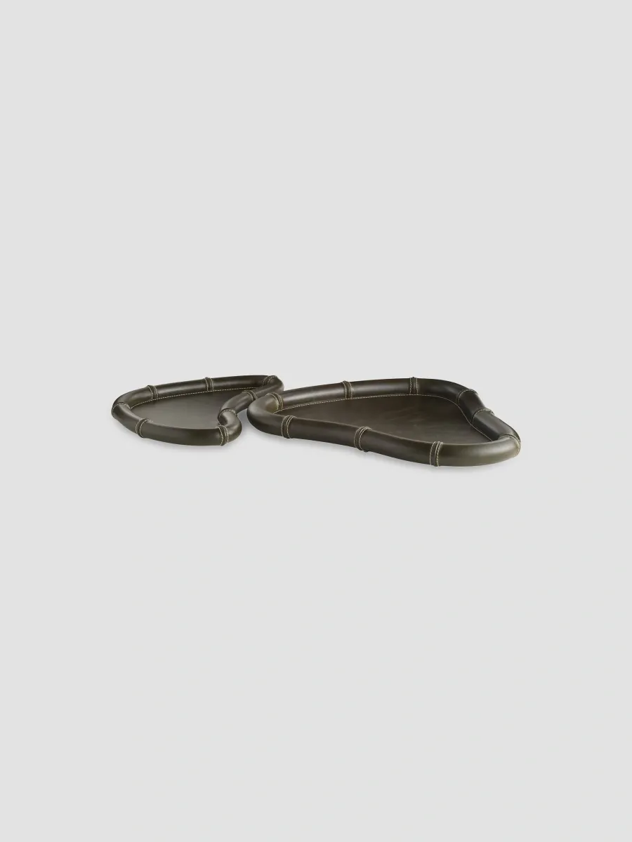 Arteriors Lake Leather 2-Piece Tray Set | Thumbnail 2 Arteriors Lake Leather 2-Piece Tray Set | Thumbnail 2