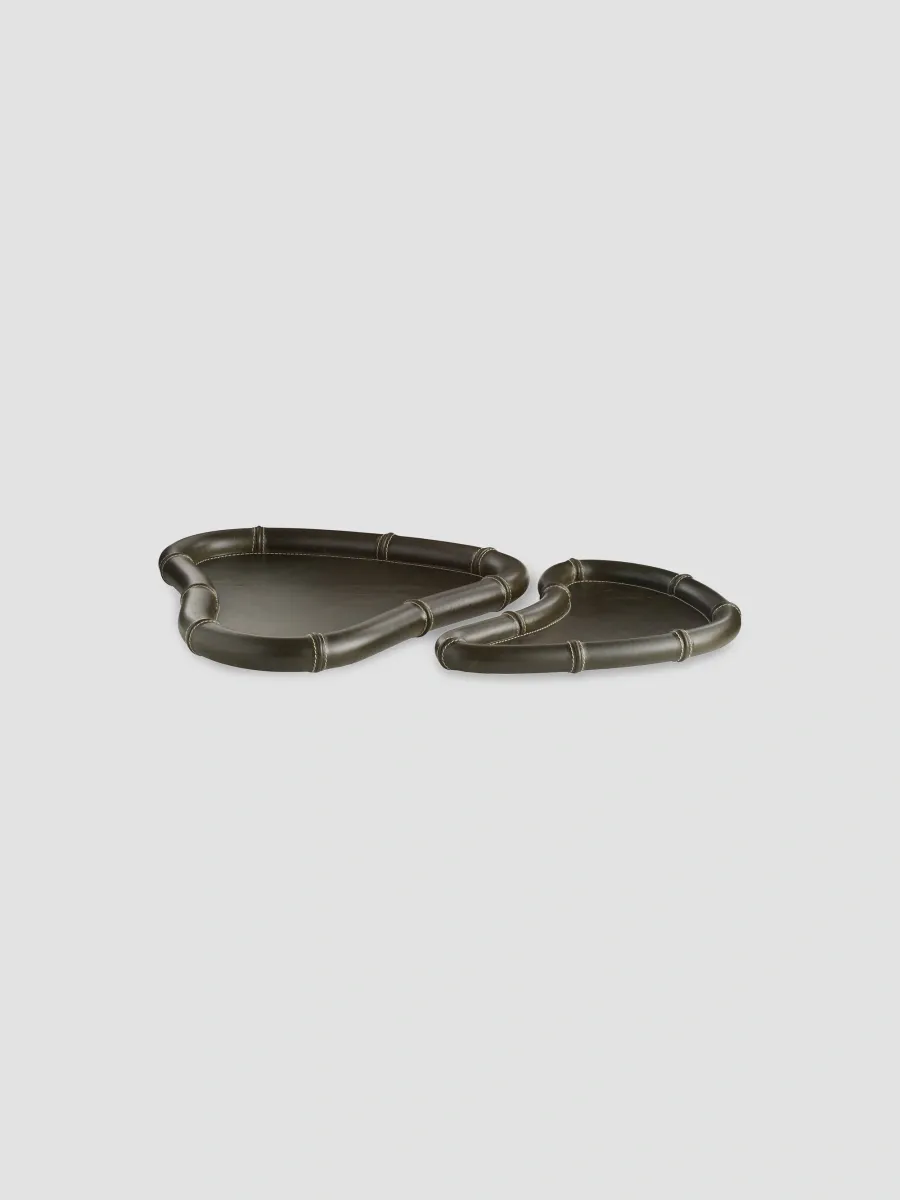 Arteriors Lake Leather 2-Piece Tray Set | Thumbnail 5 Arteriors Lake Leather 2-Piece Tray Set | Thumbnail 5