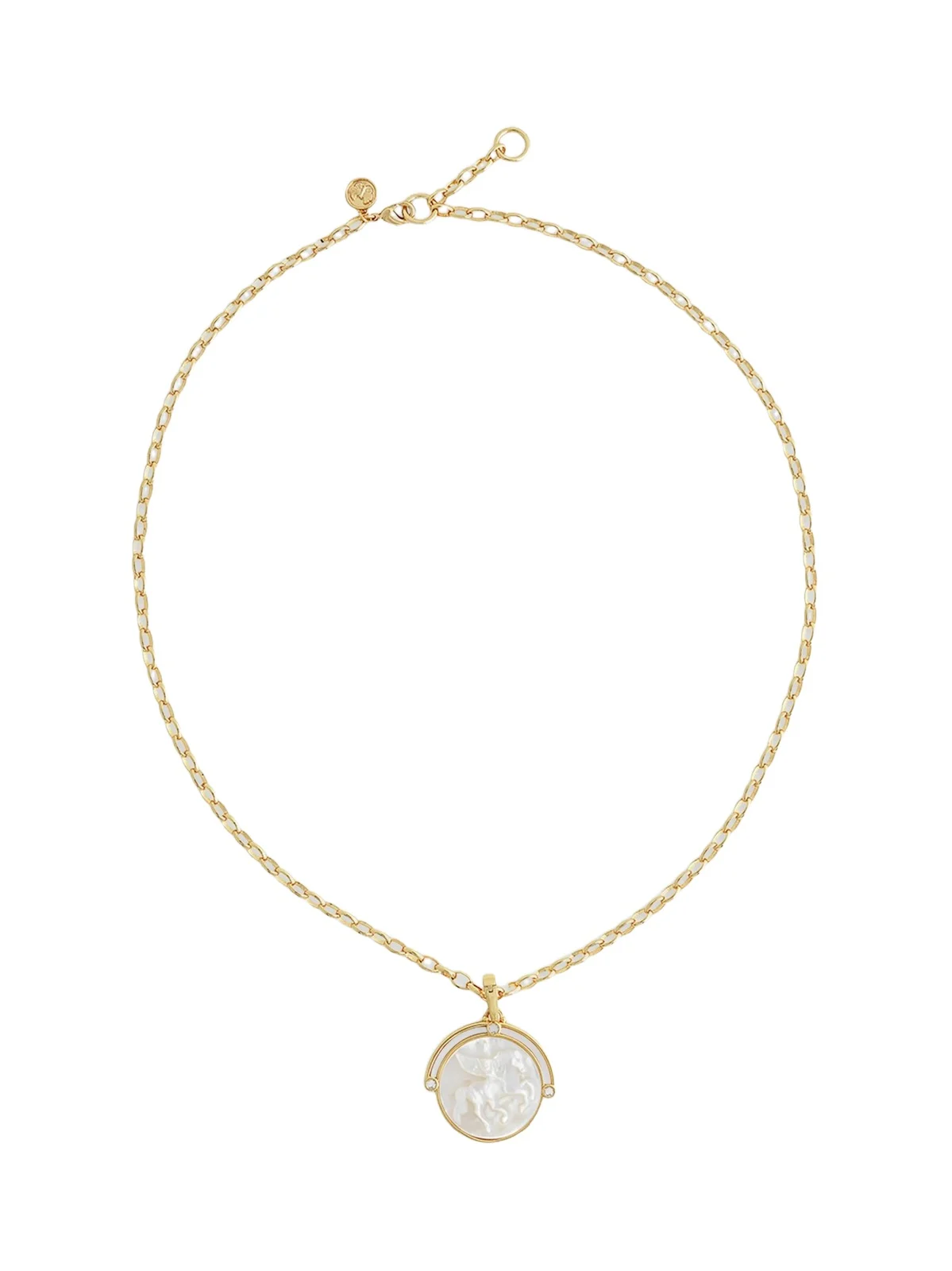 Anabel Aram Women's Pegasus 18K-Gold-Plated, Mother-Of-Pearl & Cubic Zirconia Pendant Necklace