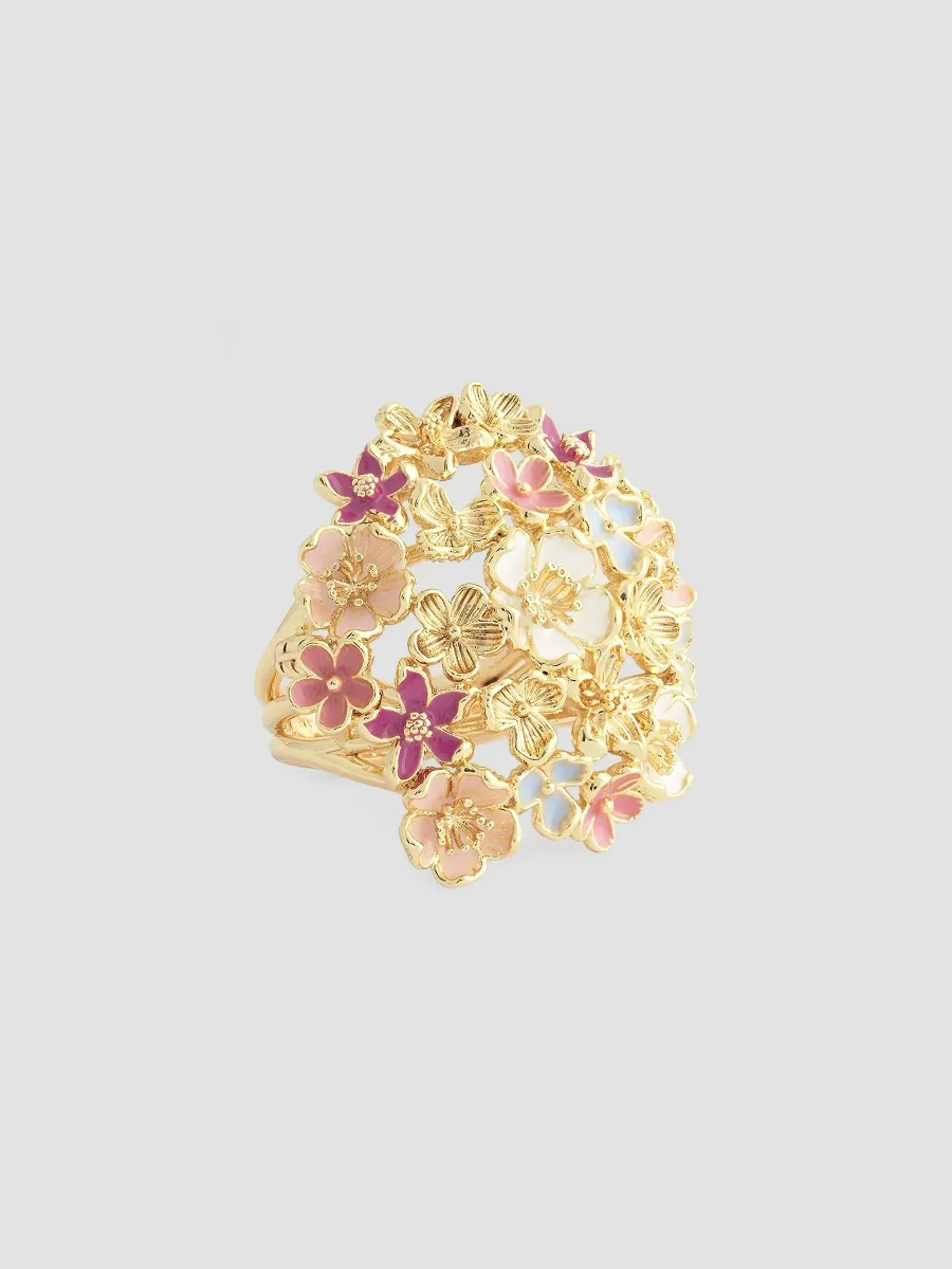 Anabel Aram Women's Wildflowers 18K-Gold-Plated & Enamel Ring - Gold | Thumbnail 3 Anabel Aram Women's Wildflowers 18K-Gold-Plated & Enamel Ring - Gold | Thumbnail 3