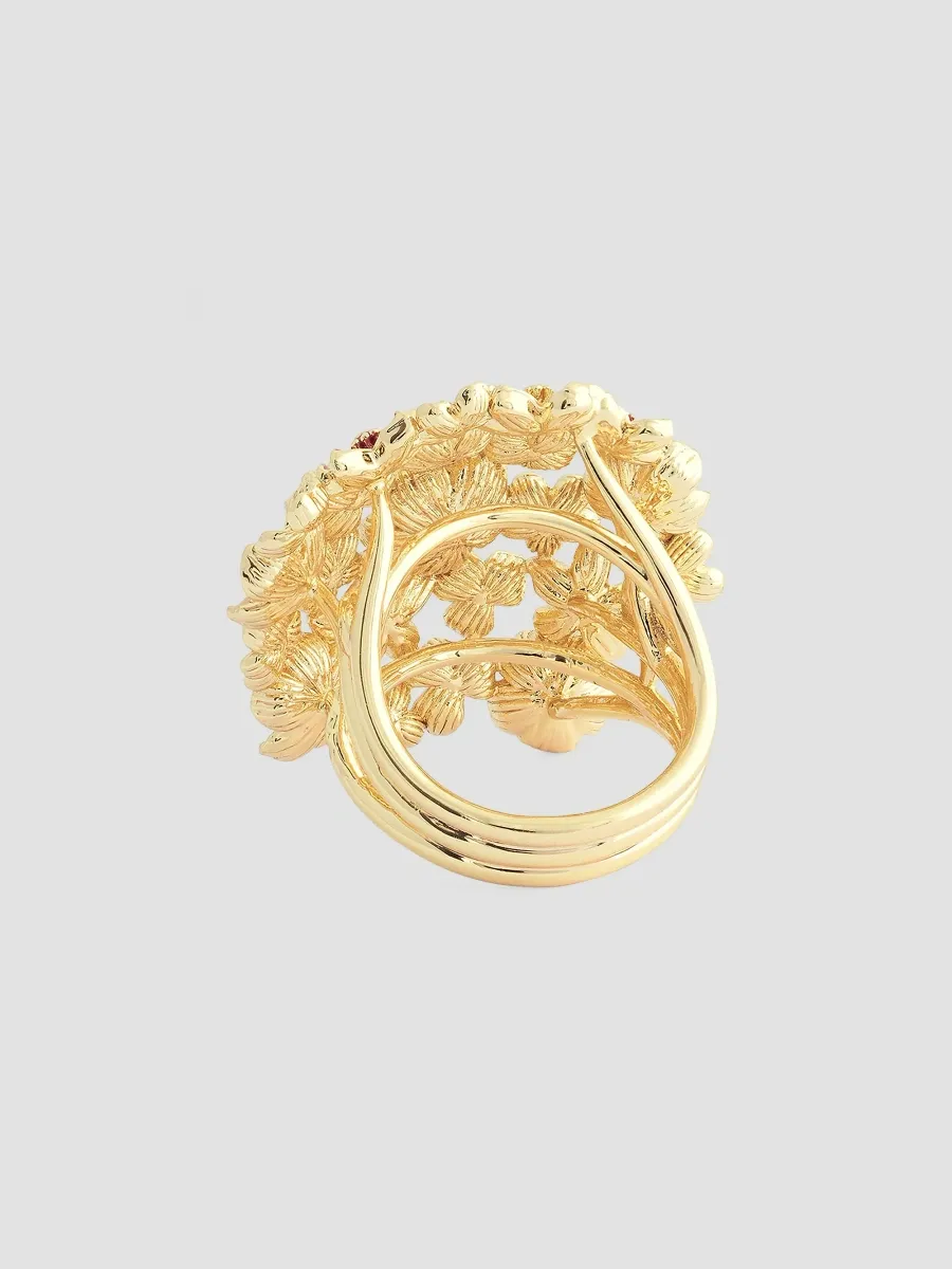 Anabel Aram Women's Wildflowers 18K-Gold-Plated & Enamel Ring - Gold | Thumbnail 4 Anabel Aram Women's Wildflowers 18K-Gold-Plated & Enamel Ring - Gold | Thumbnail 4