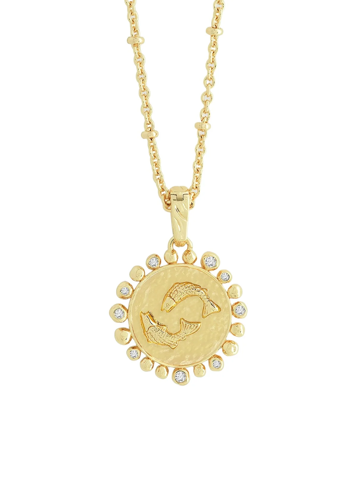 Women's Zodiac 18K-Gold-Plated & Cubic Zirconia Pendant Necklace