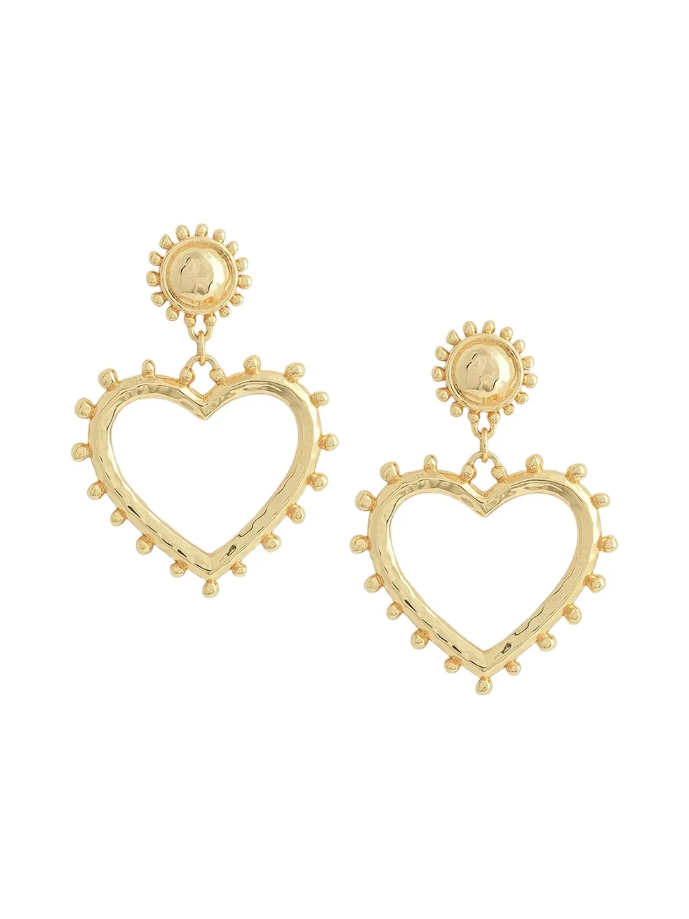 Anabel Aram Women's Heart 18K-Gold-Plated Drop Earrings