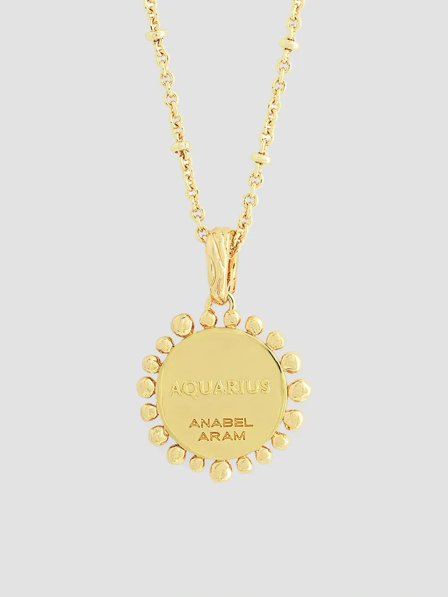 Anabel Aram Women's Zodiac 18K-Gold-Plated & Cubic Zirconia Pendant Necklace | Thumbnail 3 Anabel Aram Women's Zodiac 18K-Gold-Plated & Cubic Zirconia Pendant Necklace | Thumbnail 3