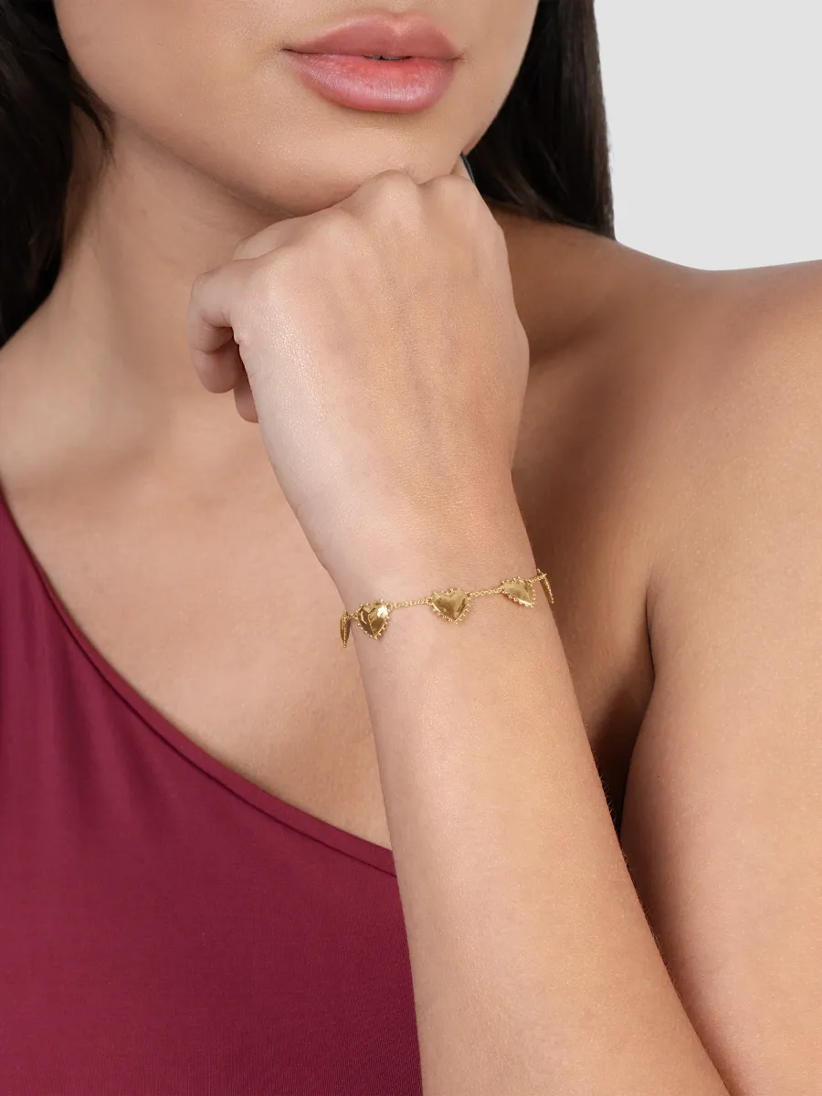 Anabel Aram Women's Heart Station Bracelet | Thumbnail 2
