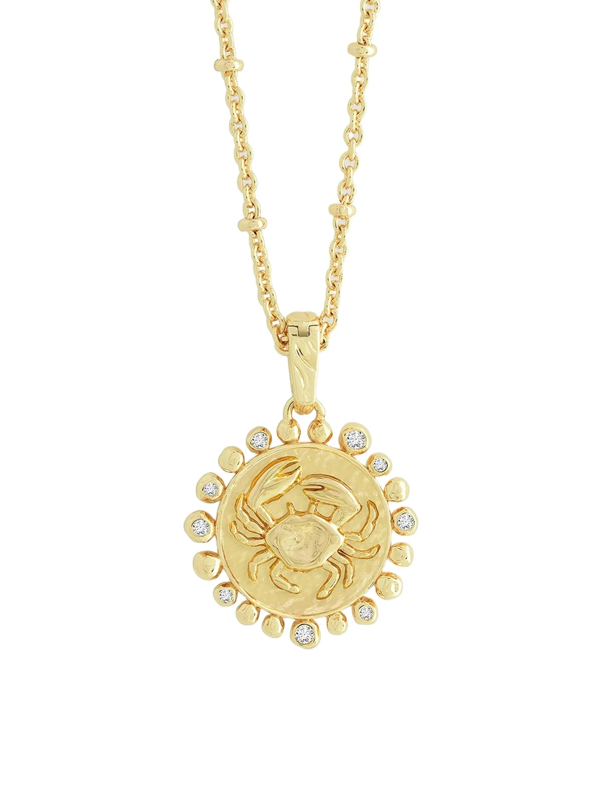 Women's Zodiac 18K-Gold-Plated & Cubic Zirconia Pendant Necklace Women's Zodiac 18K-Gold-Plated & Cubic Zirconia Pendant Necklace