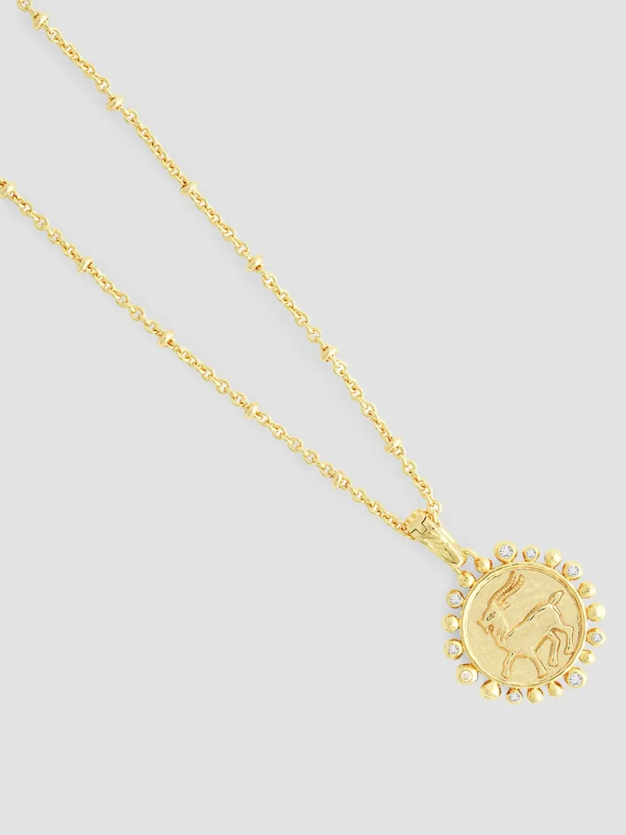 Anabel Aram Women's Zodiac 18K-Gold-Plated & Cubic Zirconia Pendant Necklace | Thumbnail 4 Anabel Aram Women's Zodiac 18K-Gold-Plated & Cubic Zirconia Pendant Necklace | Thumbnail 4