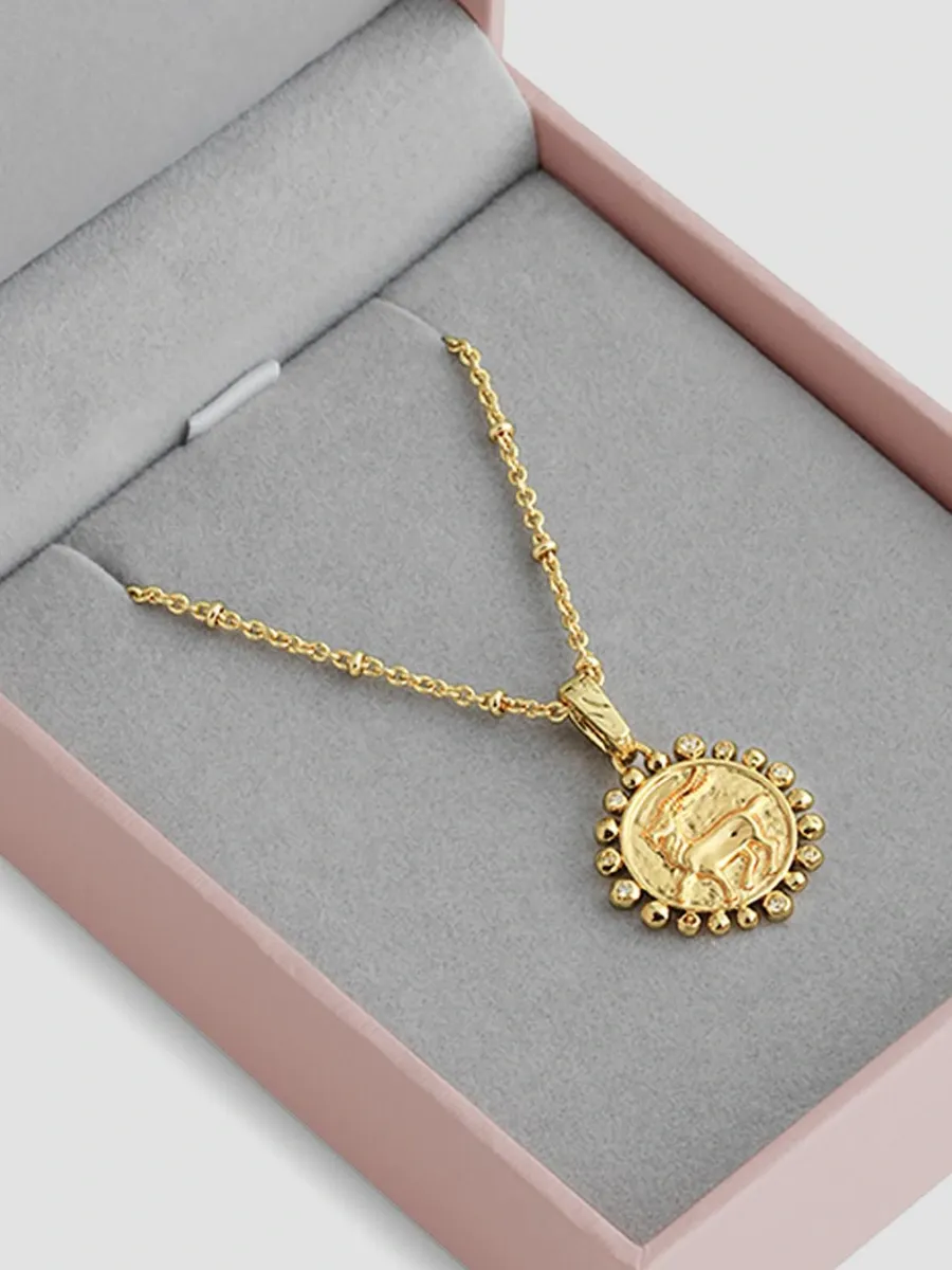 Anabel Aram Women's Zodiac 18K-Gold-Plated & Cubic Zirconia Pendant Necklace | Thumbnail 5 Anabel Aram Women's Zodiac 18K-Gold-Plated & Cubic Zirconia Pendant Necklace | Thumbnail 5