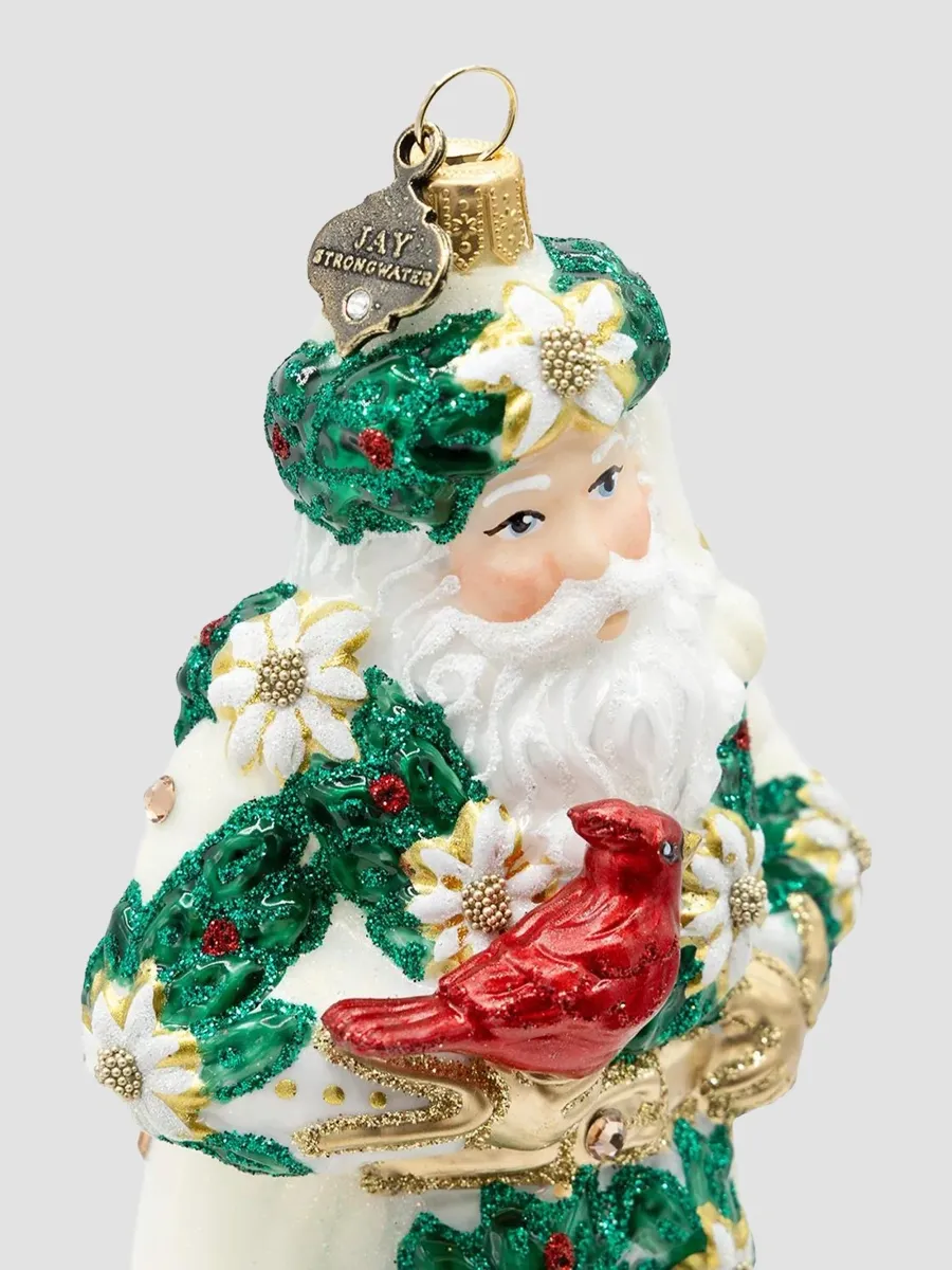 Jay Strongwater Floral Santa Ornament | Thumbnail 5 Jay Strongwater Floral Santa Ornament | Thumbnail 5