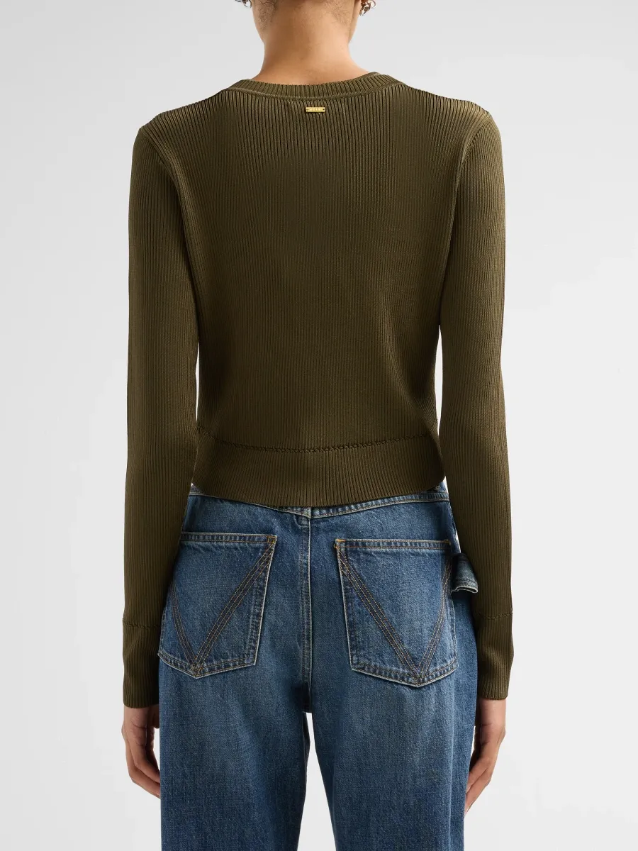 Toccin Women's Zoe Cropped Cardigan | Thumbnail 3