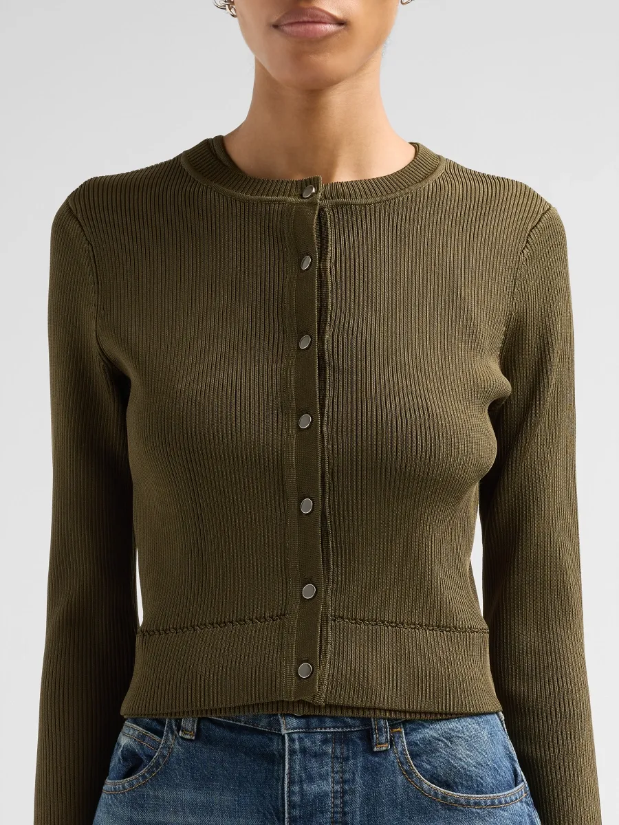 Toccin Women's Zoe Cropped Cardigan | Thumbnail 5