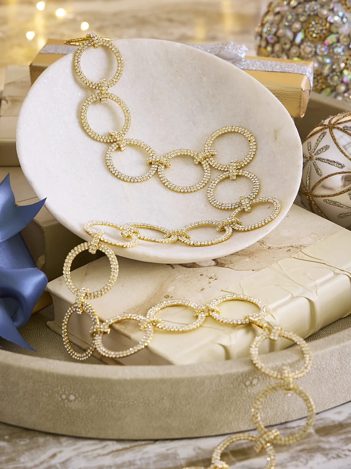 D. Stevens Circle Crystal Garland