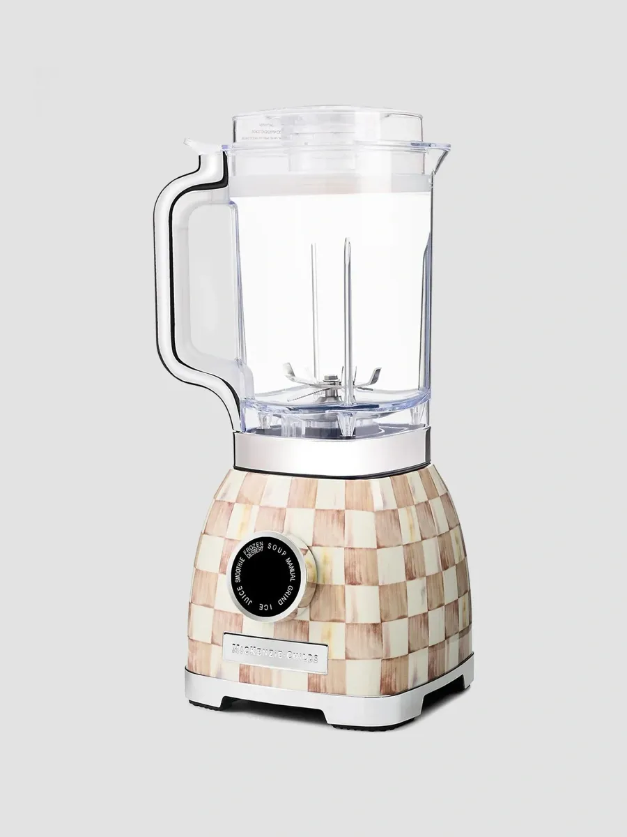 MacKenzie-Childs Mocha Check Blender | Thumbnail 2 MacKenzie-Childs Mocha Check Blender | Thumbnail 2