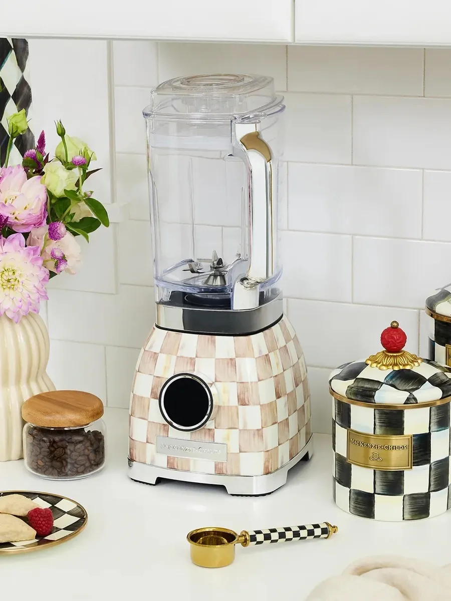 MacKenzie-Childs Mocha Check Blender | Thumbnail 6 MacKenzie-Childs Mocha Check Blender | Thumbnail 6