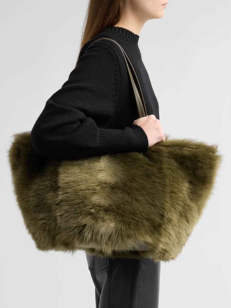 Proenza Schouler Women's Hex Shearling Tote | Thumbnail 2 Proenza Schouler Women's Hex Shearling Tote | Thumbnail 2