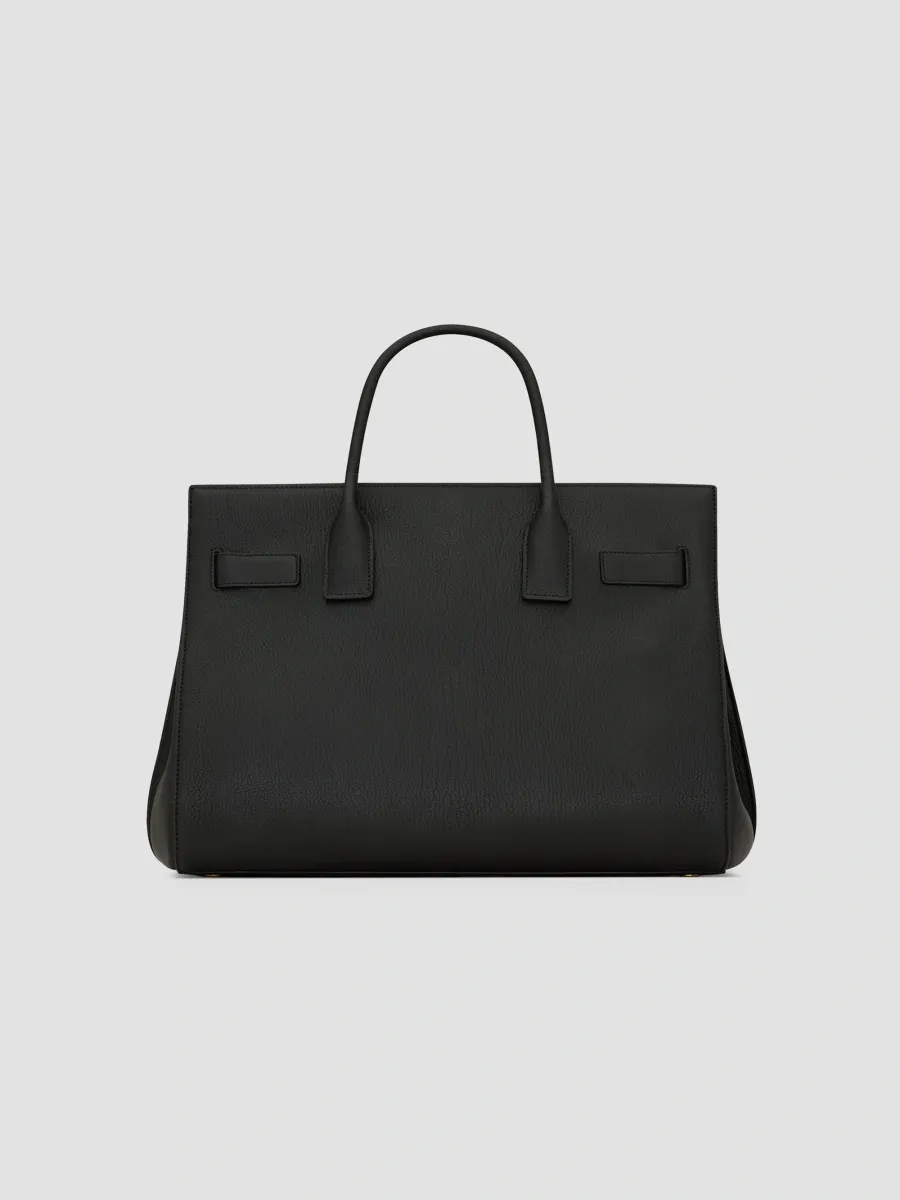 Saint Laurent Women's Sac De Jour Top Handle in Grained Leather - Black | Thumbnail 2 Saint Laurent Women's Sac De Jour Top Handle in Grained Leather - Black | Thumbnail 2