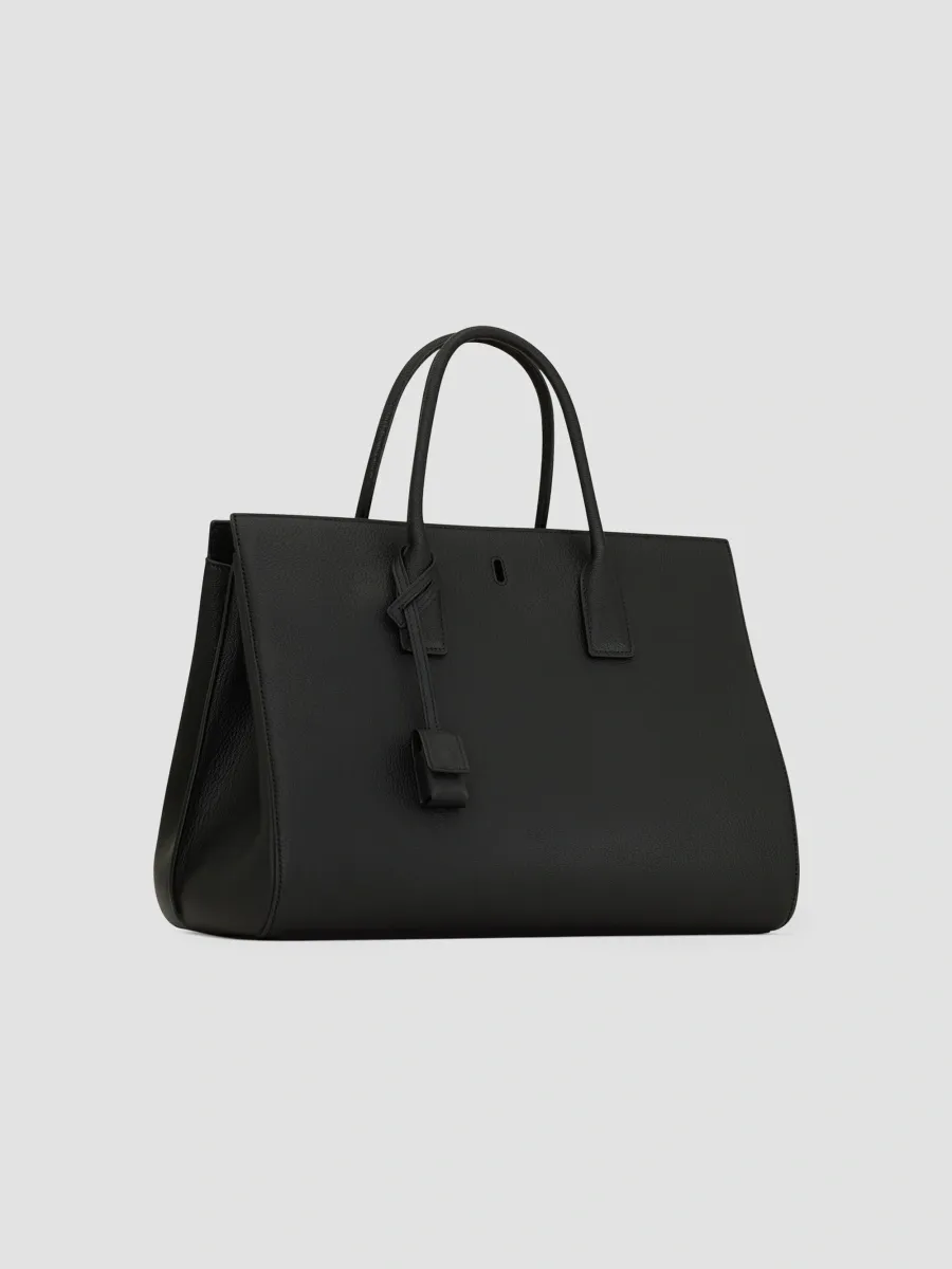Saint Laurent Women's Sac De Jour Top Handle in Grained Leather - Black | Thumbnail 5 Saint Laurent Women's Sac De Jour Top Handle in Grained Leather - Black | Thumbnail 5