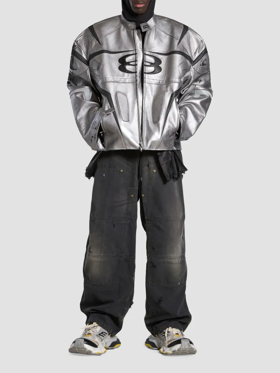 Balenciaga Men's Unity Sports Icon Racer Jacket | Thumbnail 2