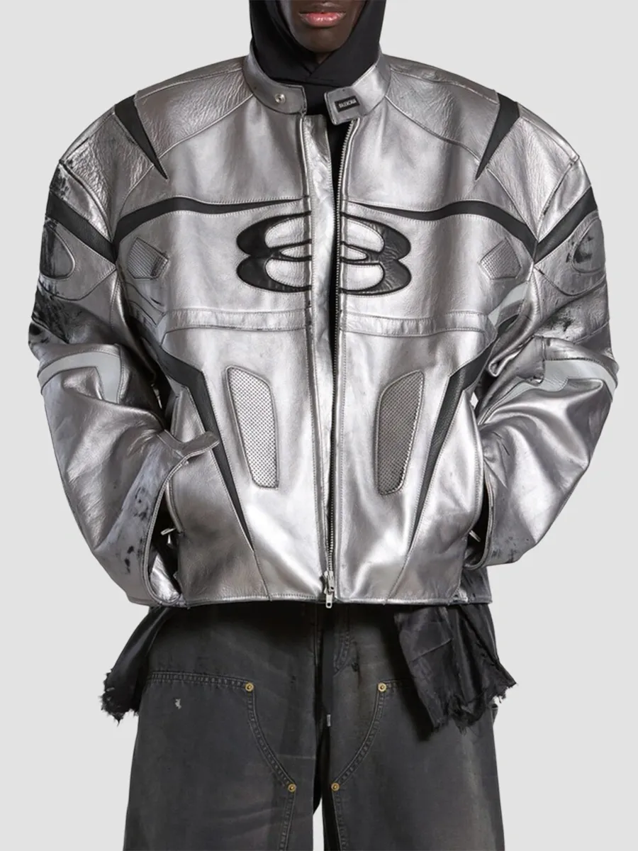 Balenciaga Men's Unity Sports Icon Racer Jacket | Thumbnail 4