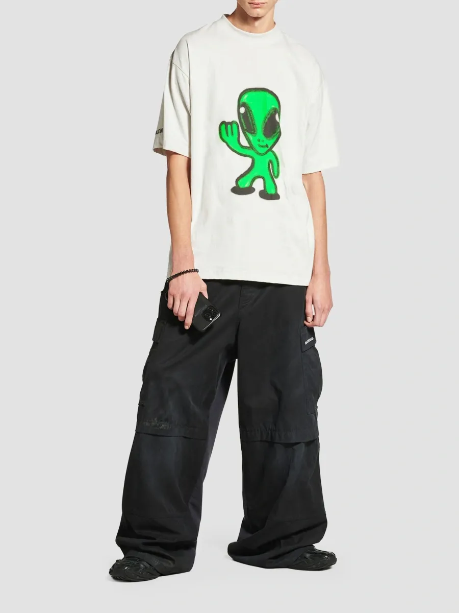 Balenciaga Men's Hi There + Dripley T-Shirt Medium Fit | Thumbnail 2 Balenciaga Men's Hi There + Dripley T-Shirt Medium Fit | Thumbnail 2