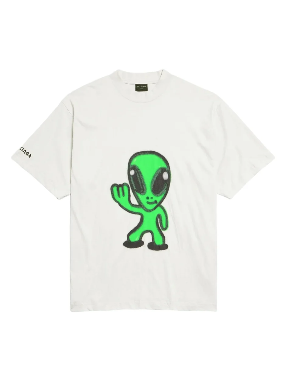 Balenciaga Men's Hi There + Dripley T-Shirt Medium Fit