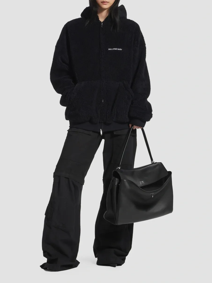 Balenciaga Men's Back Outerwear Oversized Zip-Up Hoodie | Thumbnail 2 Balenciaga Men's Back Outerwear Oversized Zip-Up Hoodie | Thumbnail 2
