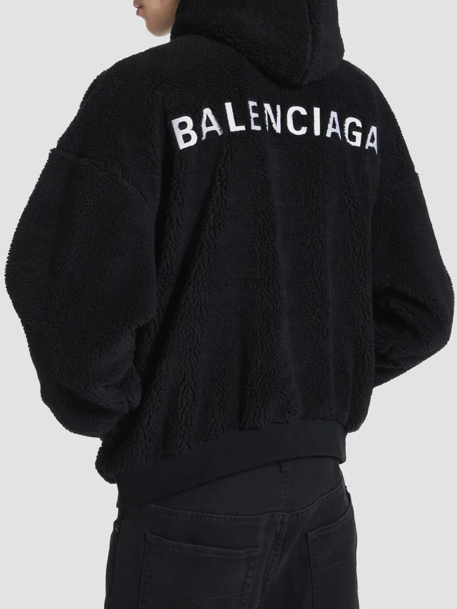Balenciaga Men's Back Outerwear Oversized Zip-Up Hoodie | Thumbnail 5 Balenciaga Men's Back Outerwear Oversized Zip-Up Hoodie | Thumbnail 5