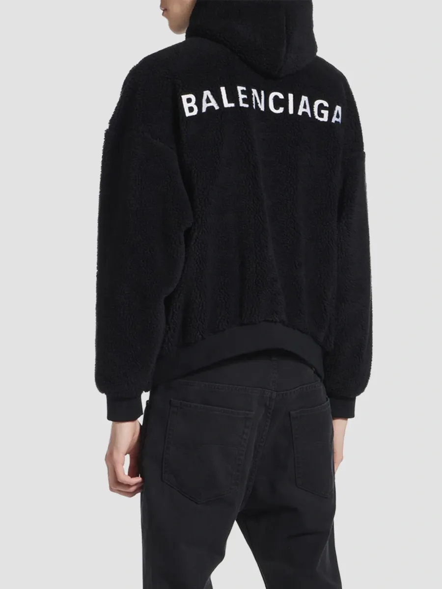 Balenciaga Men's Back Outerwear Oversized Zip-Up Hoodie | Thumbnail 6 Balenciaga Men's Back Outerwear Oversized Zip-Up Hoodie | Thumbnail 6