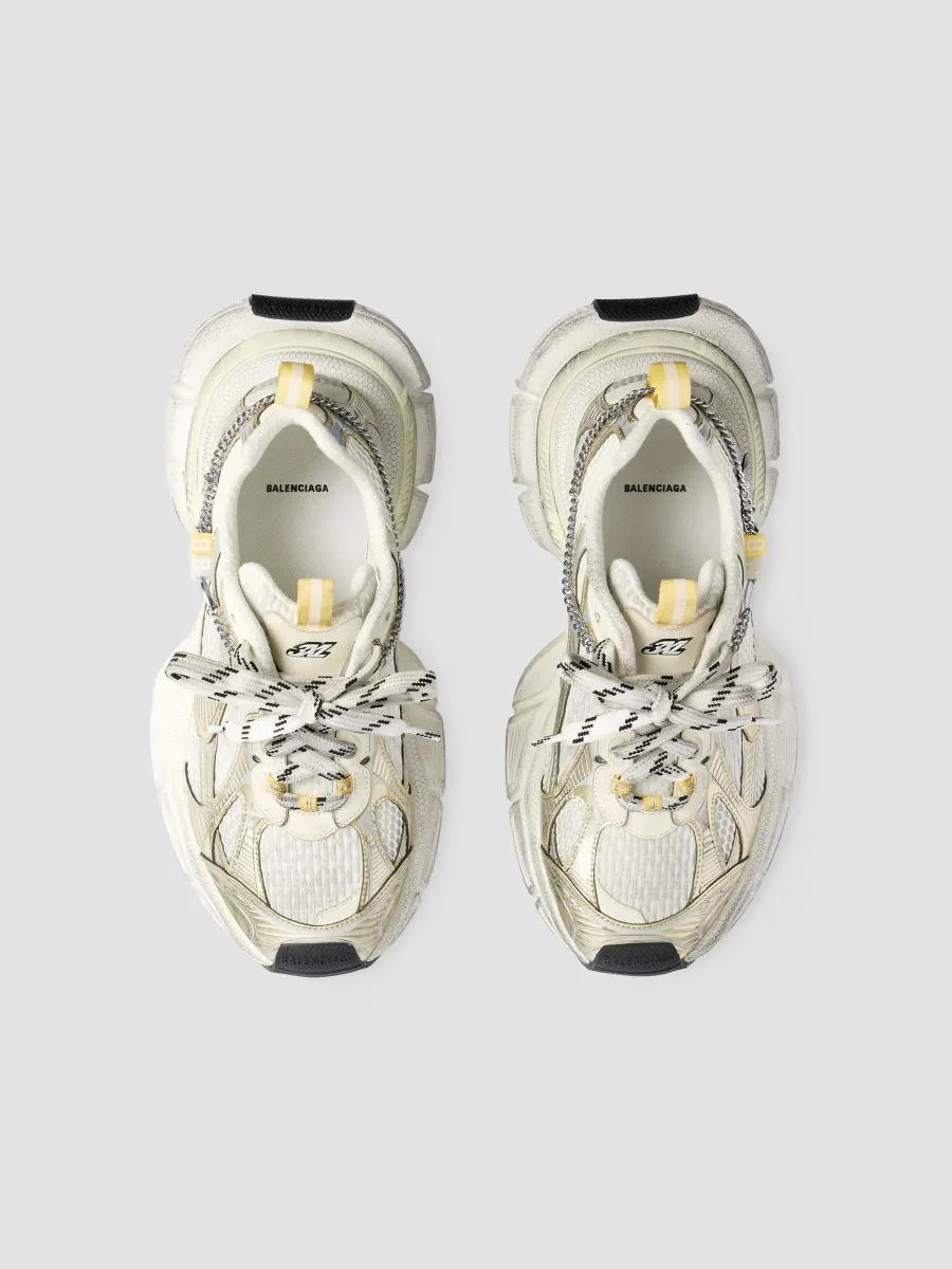 Balenciaga Men's 3XL Sneakers with Charms - White Yellow Silver Black | Thumbnail 3