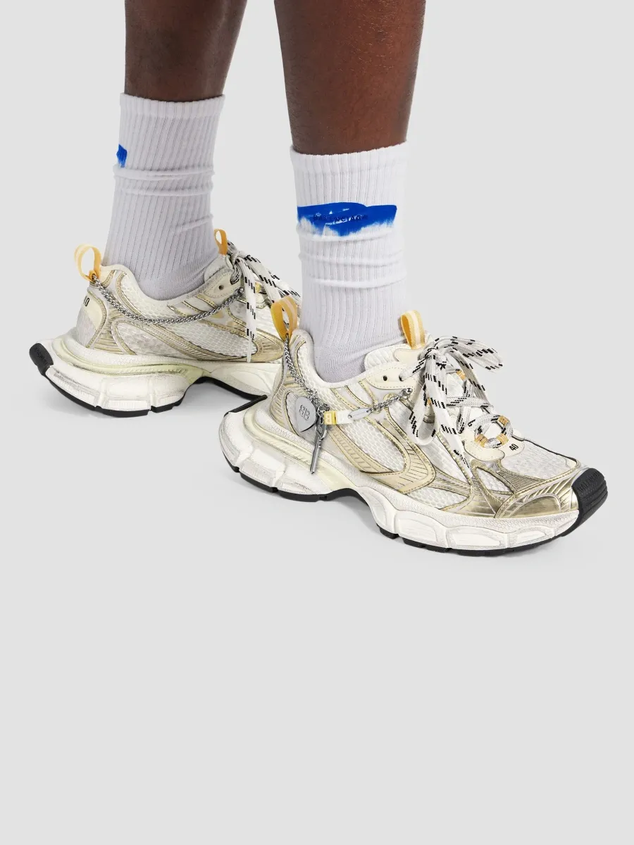 Balenciaga Men's 3XL Sneakers with Charms - White Yellow Silver Black | Thumbnail 5