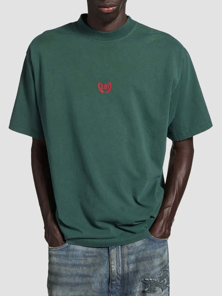 Balenciaga Men's Laurel Classic Medium Fit T-Shirt | Thumbnail 3 Balenciaga Men's Laurel Classic Medium Fit T-Shirt | Thumbnail 3