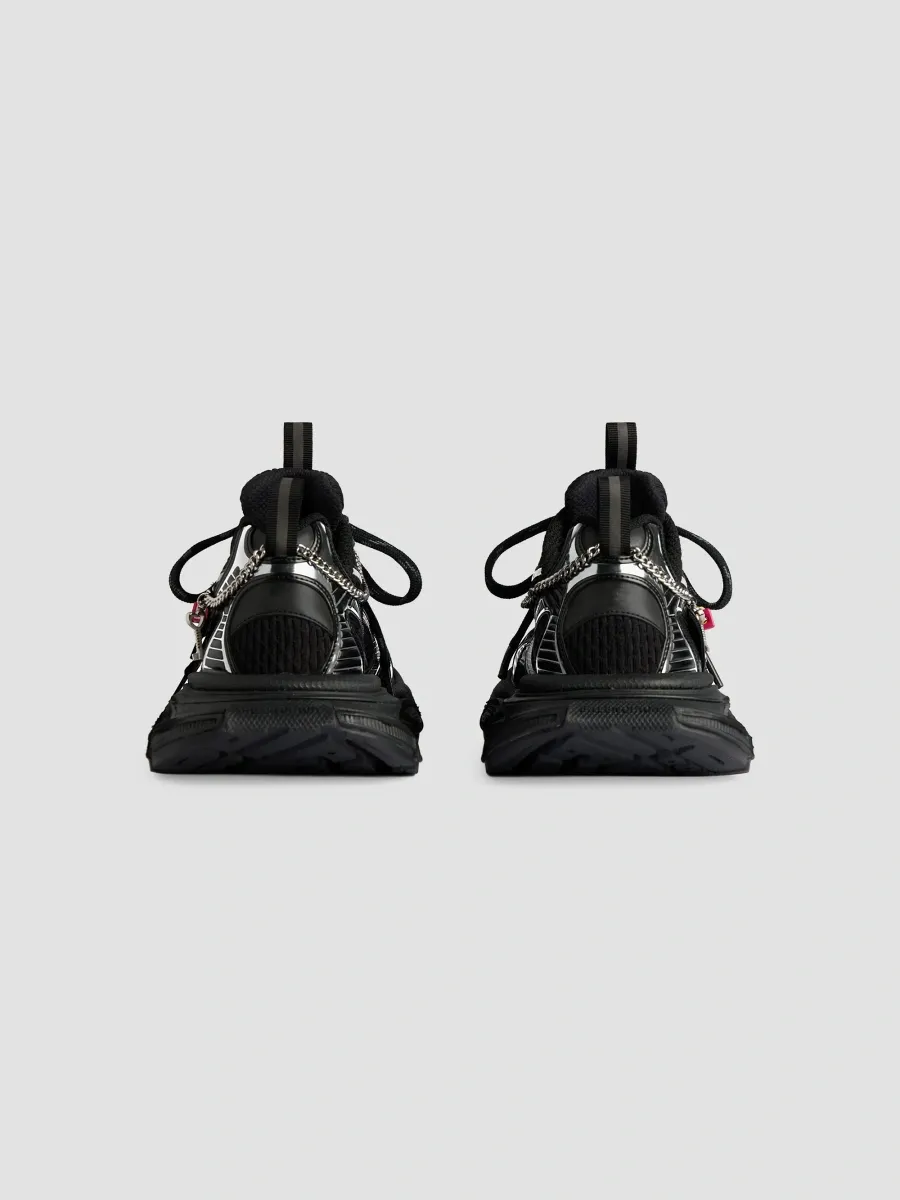 Balenciaga Women's 3XL Sneakers with Charms - Black Silver | Thumbnail 2 Balenciaga Women's 3XL Sneakers with Charms - Black Silver | Thumbnail 2