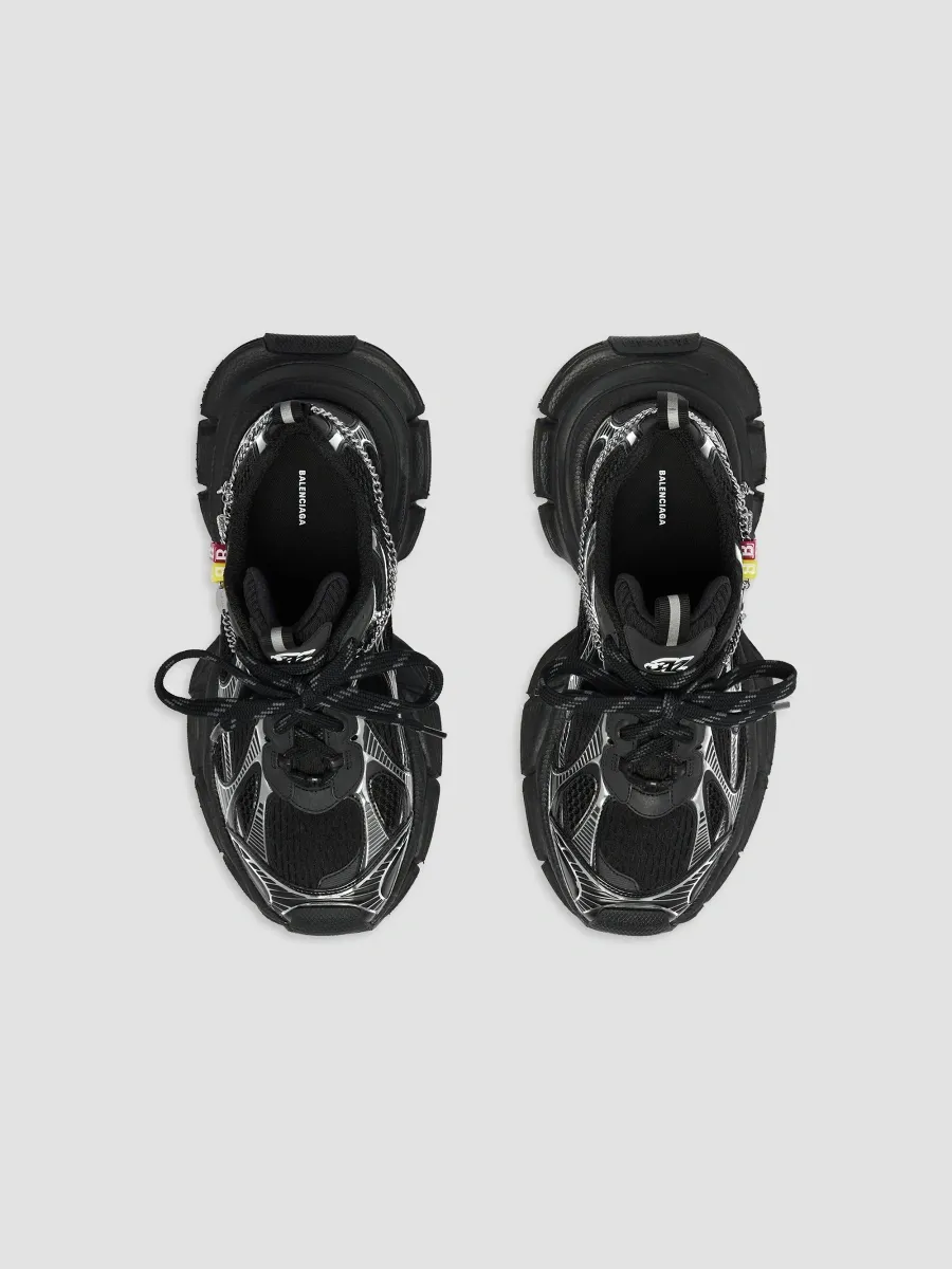 Balenciaga Women's 3XL Sneakers with Charms - Black Silver | Thumbnail 3 Balenciaga Women's 3XL Sneakers with Charms - Black Silver | Thumbnail 3