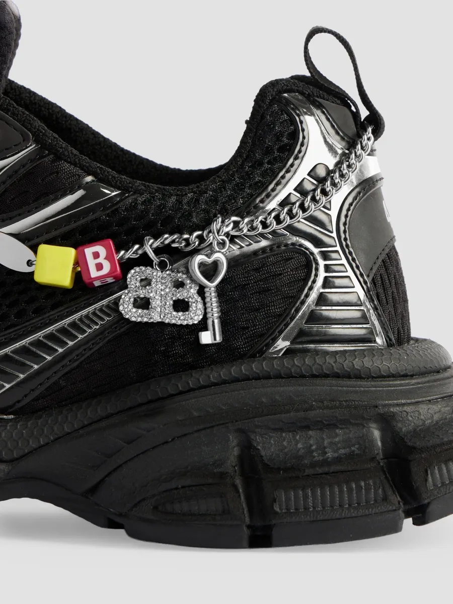 Balenciaga Women's 3XL Sneakers with Charms - Black Silver | Thumbnail 5 Balenciaga Women's 3XL Sneakers with Charms - Black Silver | Thumbnail 5